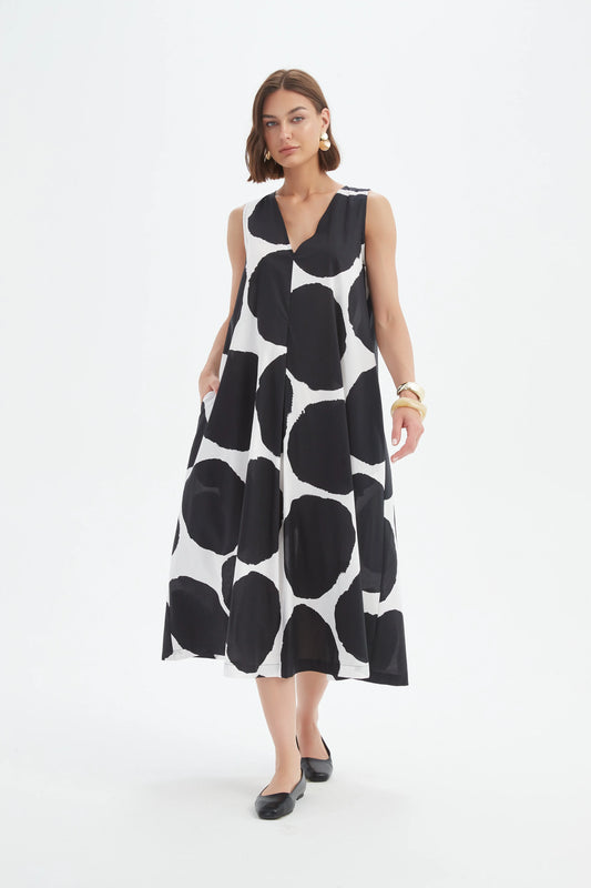 Tirelli - Inverted Pleat Poplin Dress