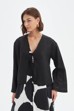 Tirelli Tie Front Top