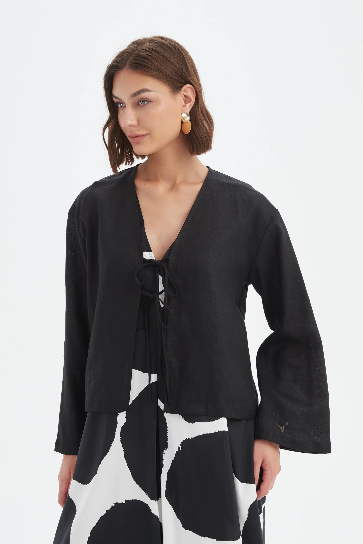 Tirelli Tie Front Top