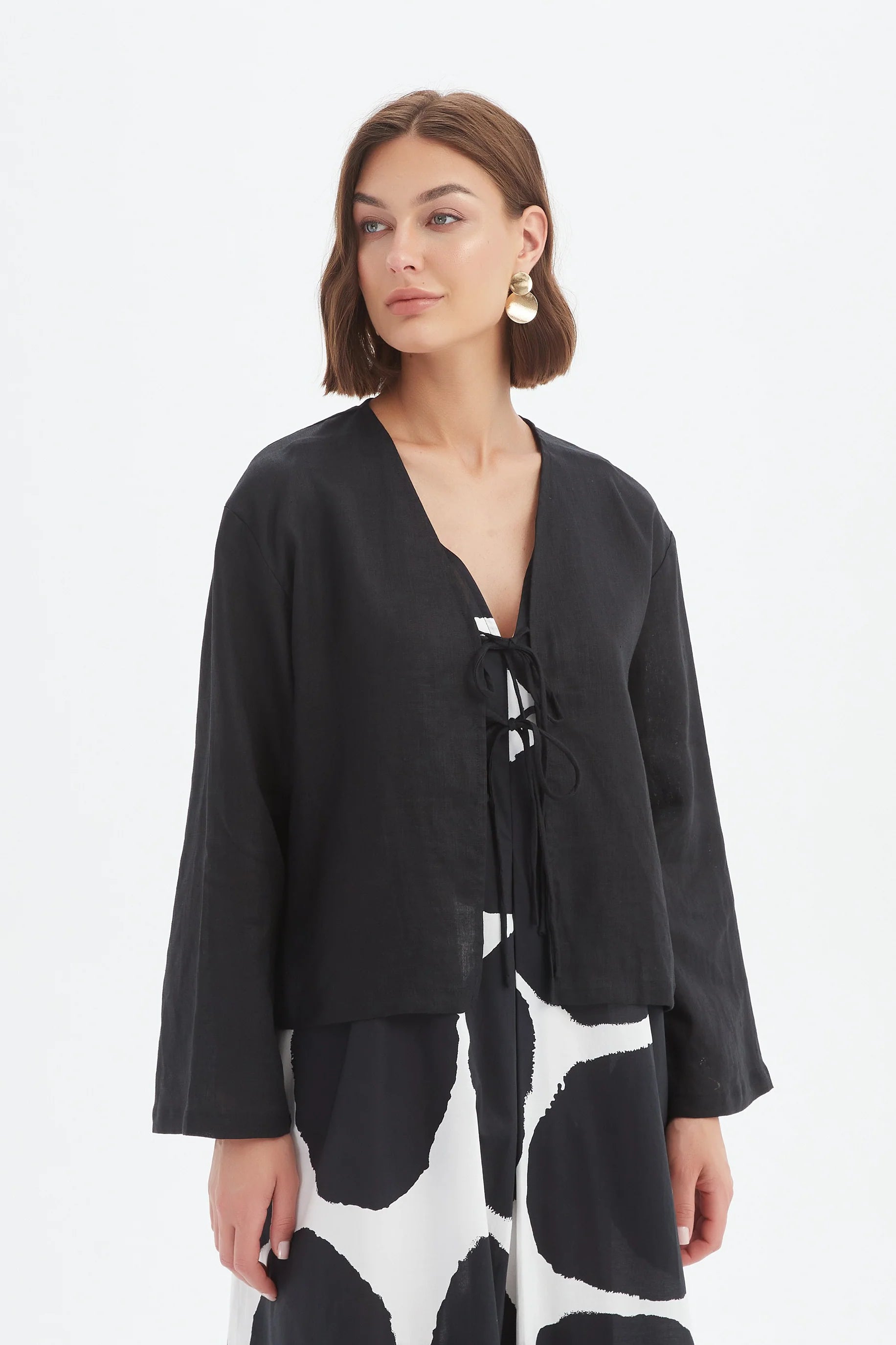 Tirelli Tie Front Top