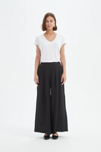 Tirelli Pleat Front Palazzo Pant