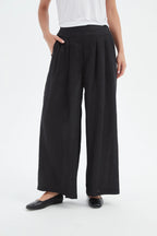 Tirelli Pleat Front Palazzo Pant