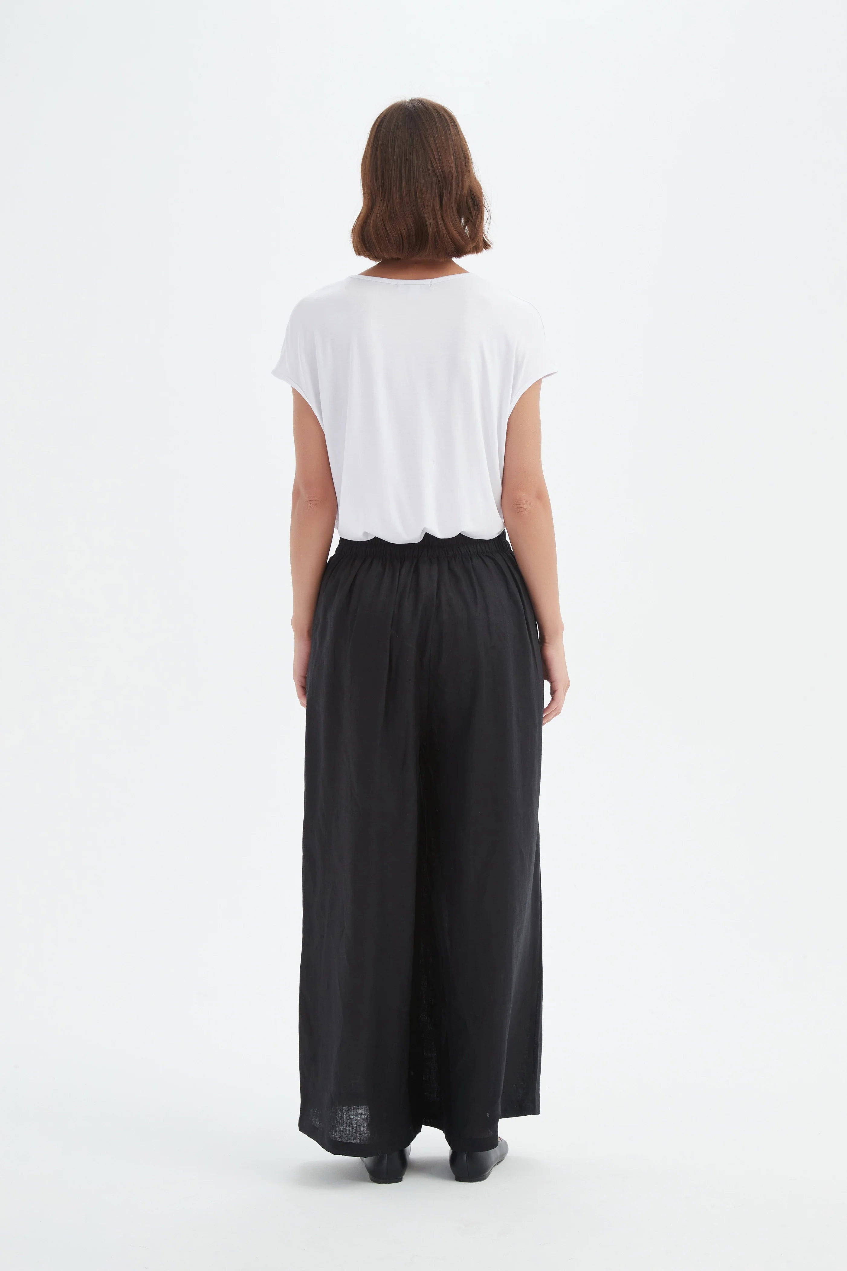 Tirelli Pleat Front Palazzo Pant