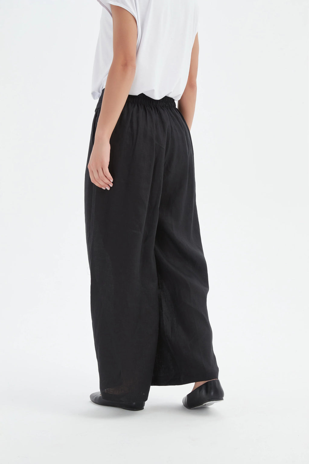 Tirelli Pleat Front Palazzo Pant