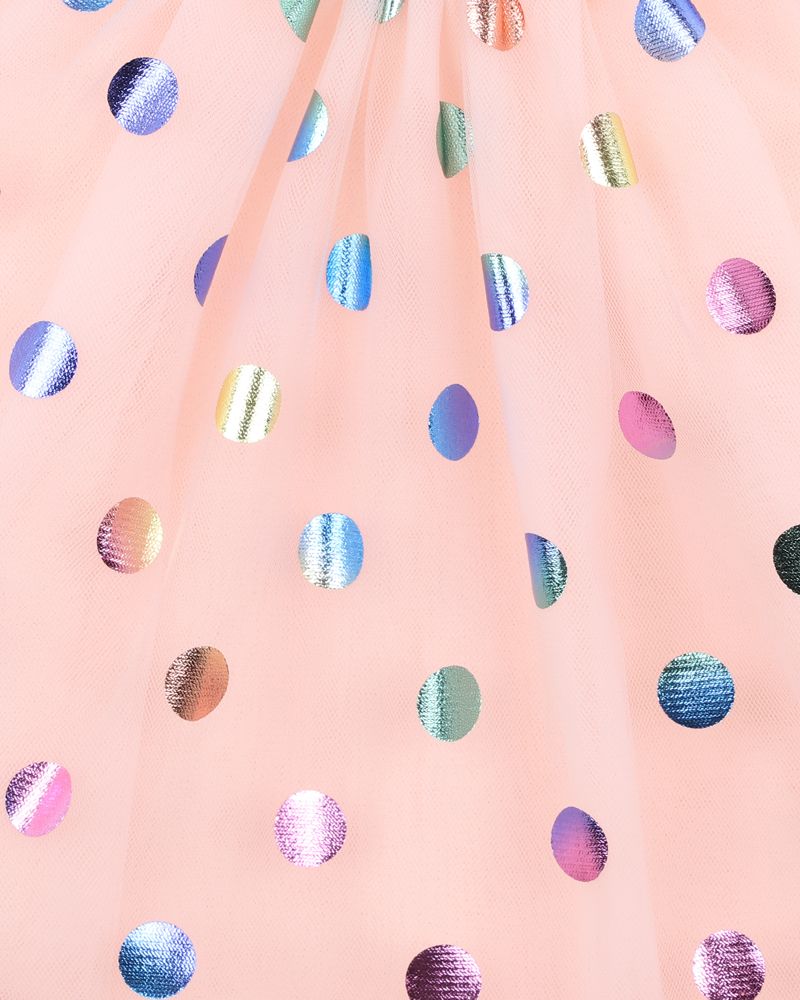Bebe Party Spot Tulle Dress – Rainbow