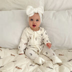 Fledge And Thread Cotton Babygrow - Bunny