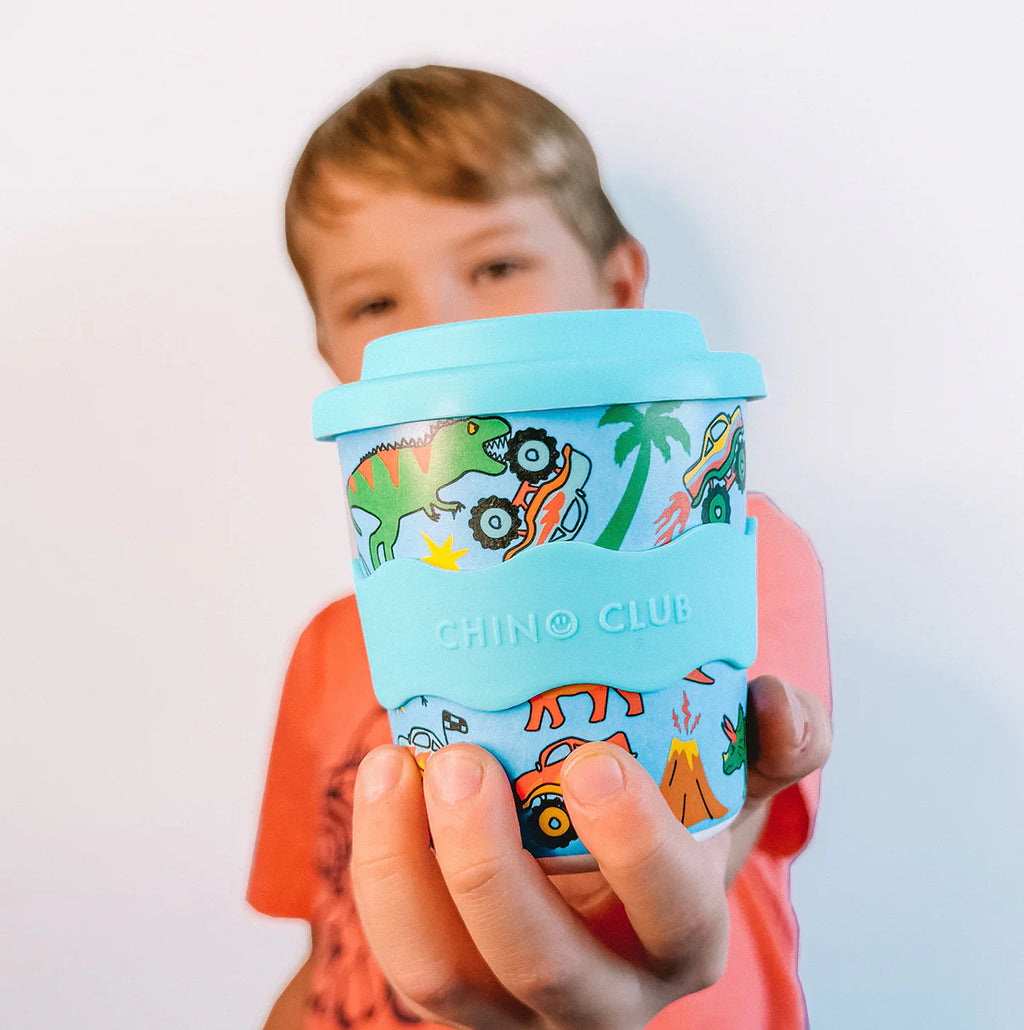 Chino Club Dinosaurs and Monster Trucks Kids Keep Cup (8oz)