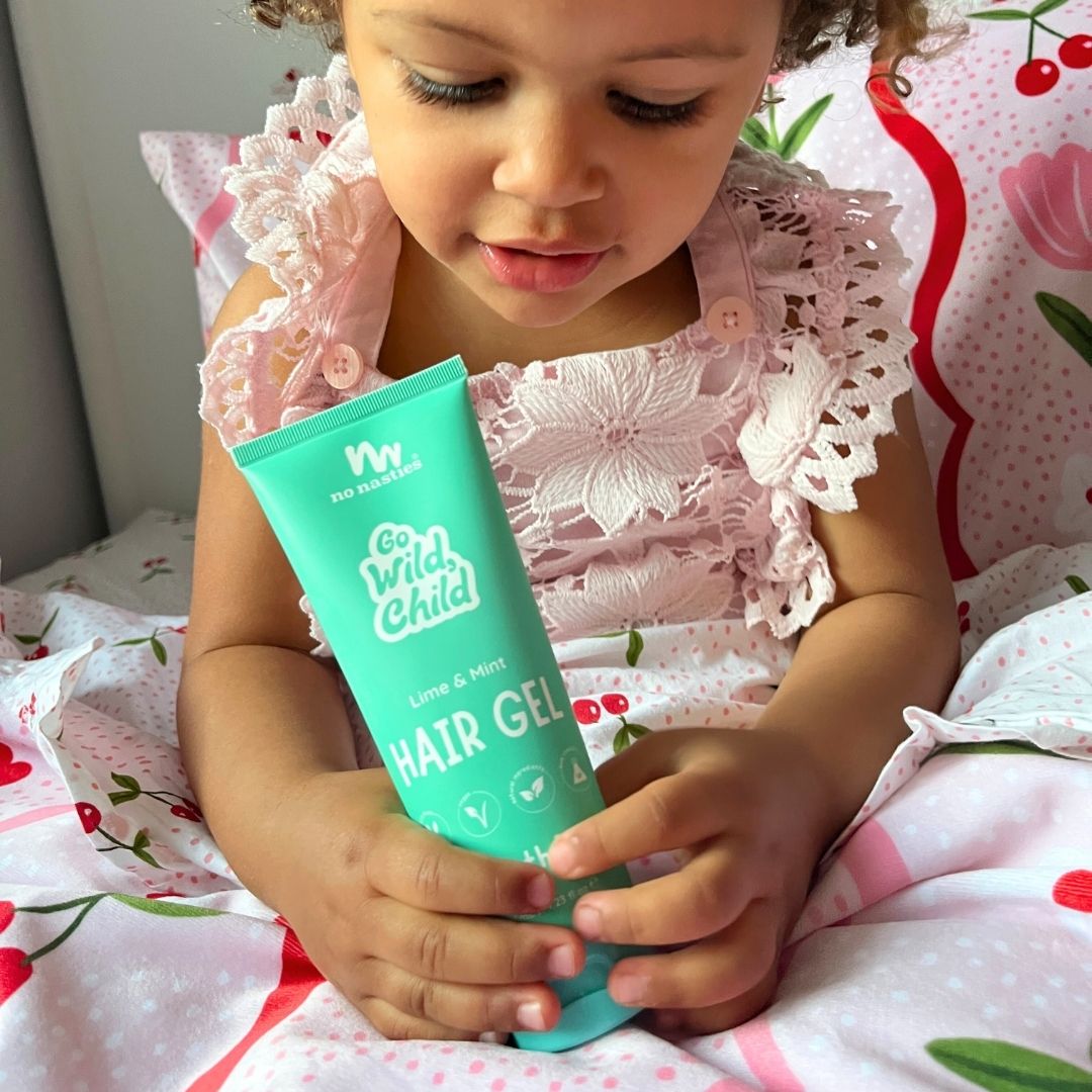 No Nasties Kids Plant Based Kids Hair Gel in Zesty Lime and Fresh Mint 125ml