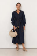 Adorne Vivi Lightweight Denim Midi Dress