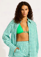 Seafolly Sorrento Oversized Button Up Shirt