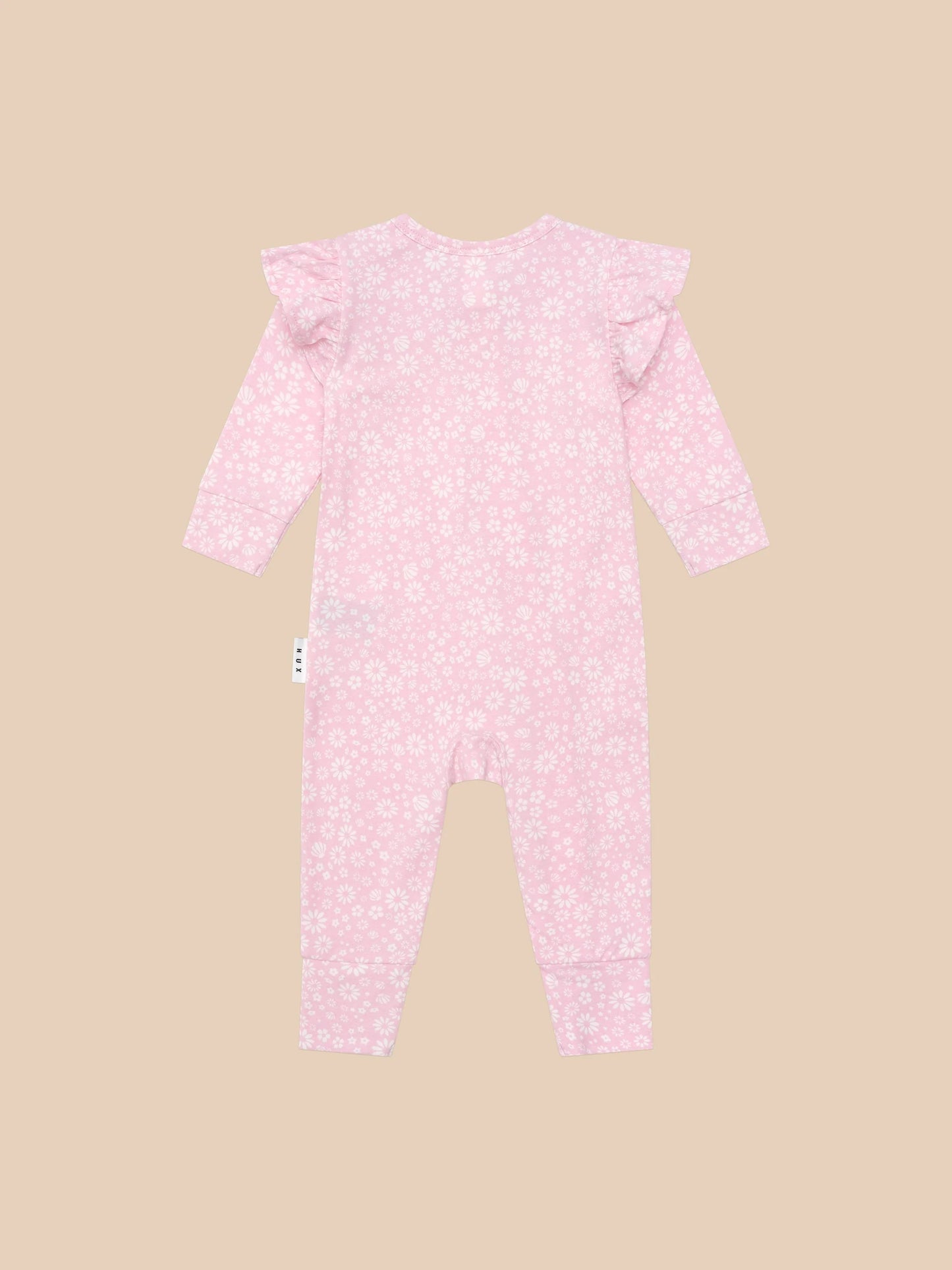 Huxbaby Daisy Seashell Frill Romper