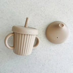 Cuddle Bug & Co Silicone Stainless Sippy Cup With Spout and Straw Lid - Assorted