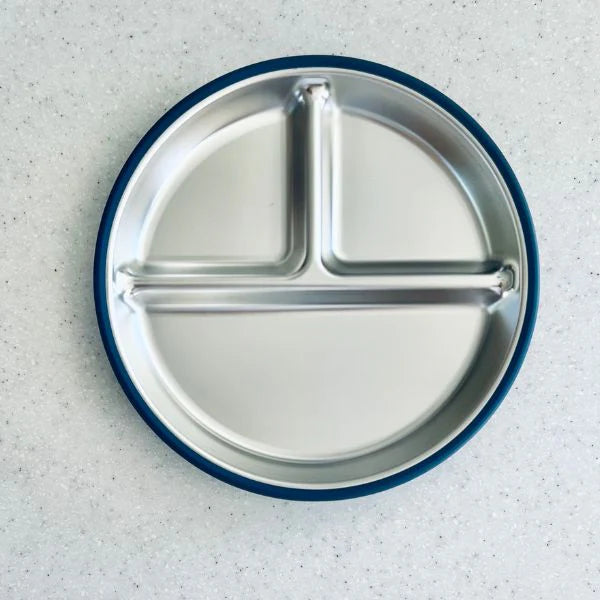 Cuddle Bug & Co - Stainless Steel Plate with Silicone Suction - Assorted