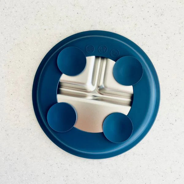 Cuddle Bug & Co - Stainless Steel Plate with Silicone Suction - Assorted