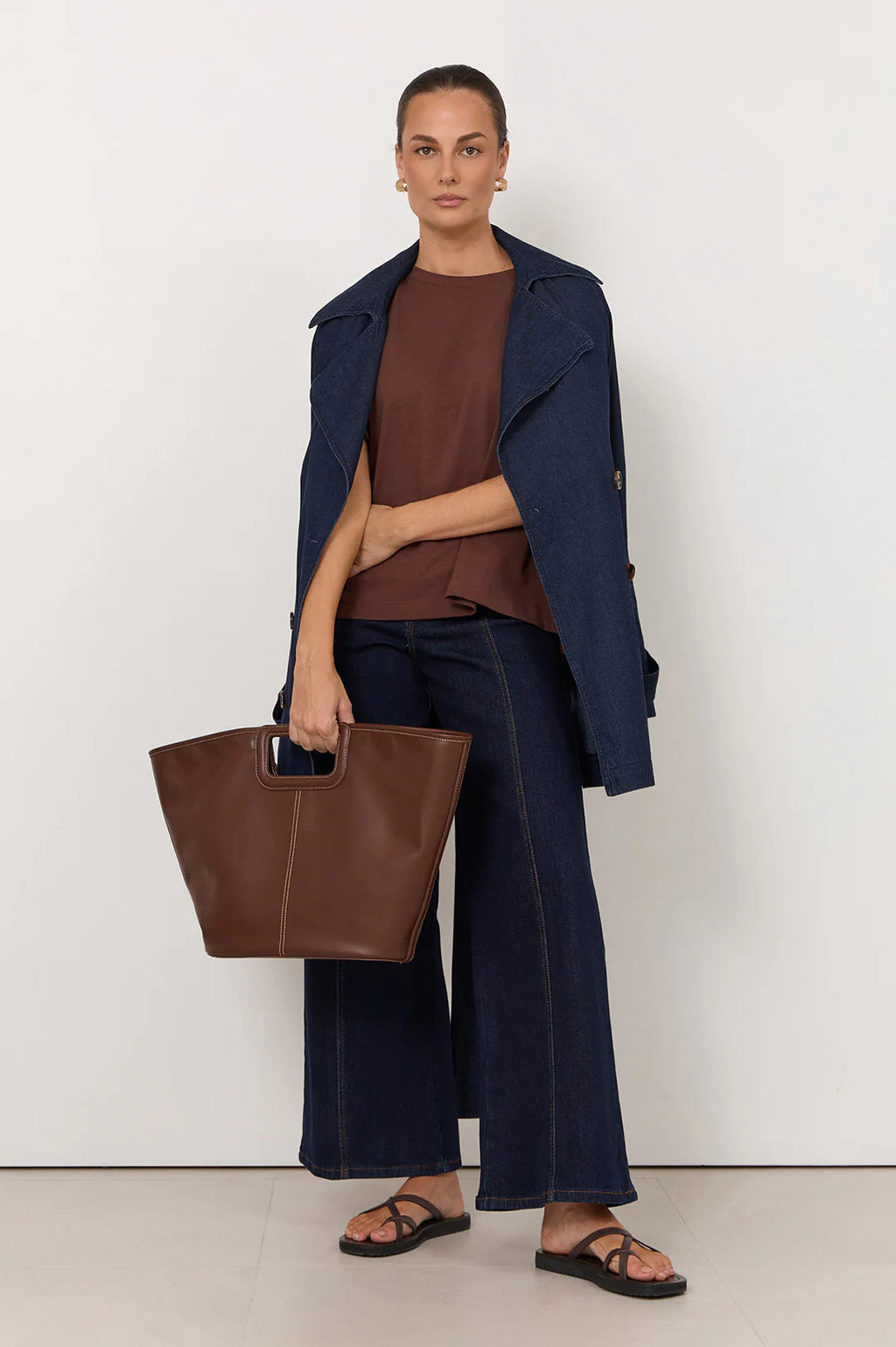 Adorne Paris Lightweight Denim Short Trench