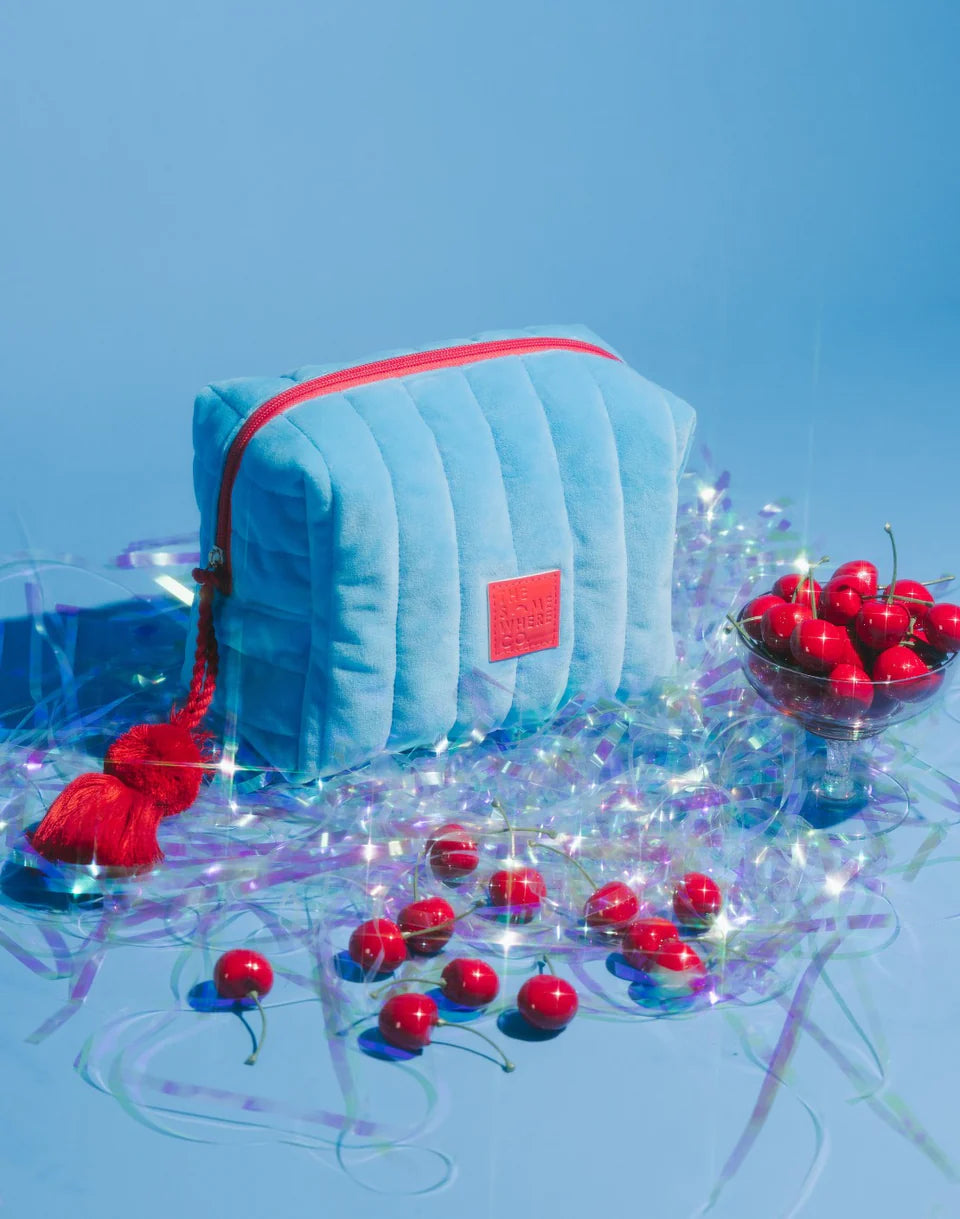 The Somewhere Co Velvet Cosmetic Case- Assorted