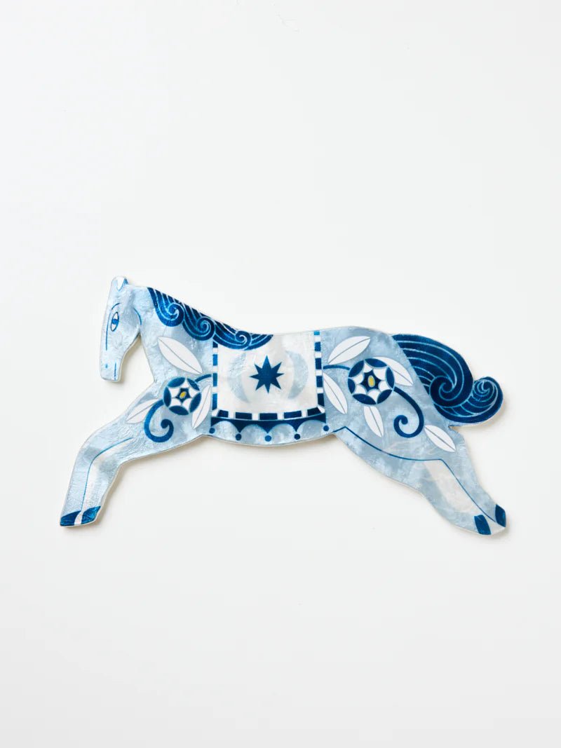 Jones & Co Paloma Wall Art Blue Horse