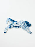 Jones & Co Paloma Wall Art Blue Horse