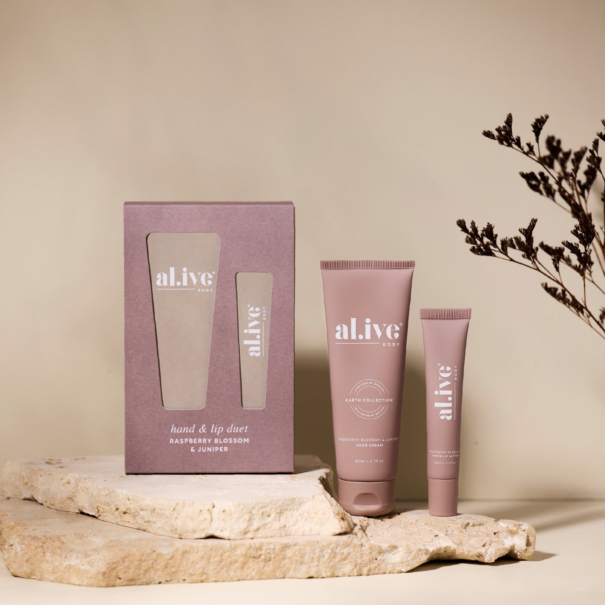 Al.ive Body Hand & Lip Duet - Raspberry Blossom & Juniper