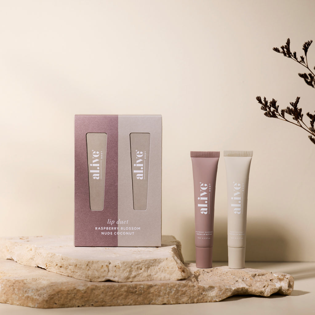 Al.ive Body Lip Duet - Raspberry Blossom & Nude Coconut