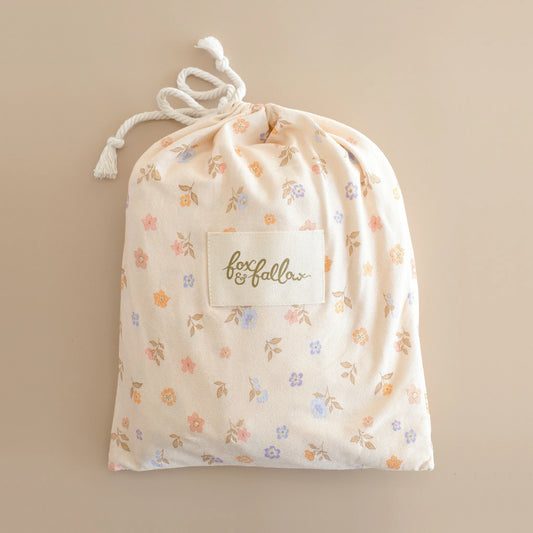 Fox and Fallow Meadow Organic Fitted Cot Sheet