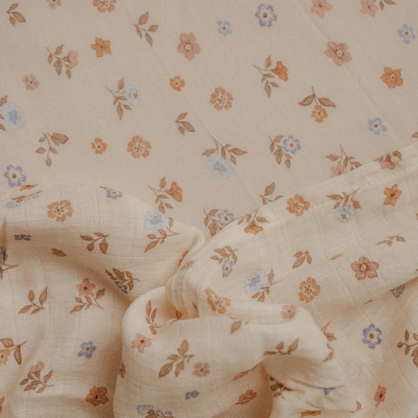 Fox and Fallow Meadow Organic Fitted Cot Sheet
