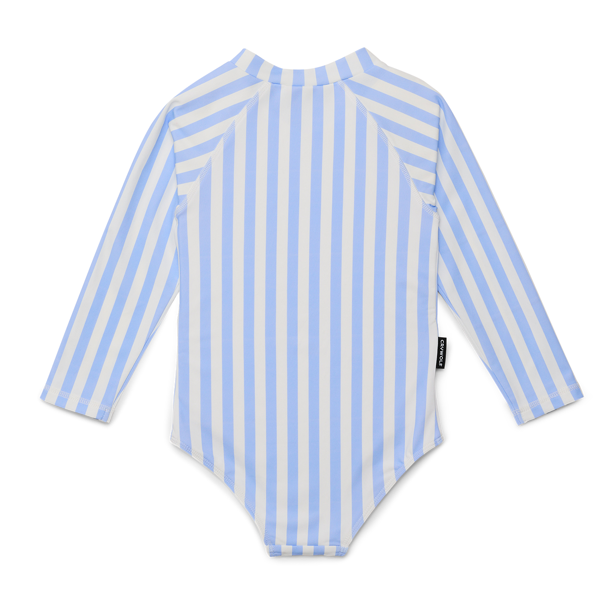 Crywolf Long Sleeve Swimsuit Sky Blue Stripe