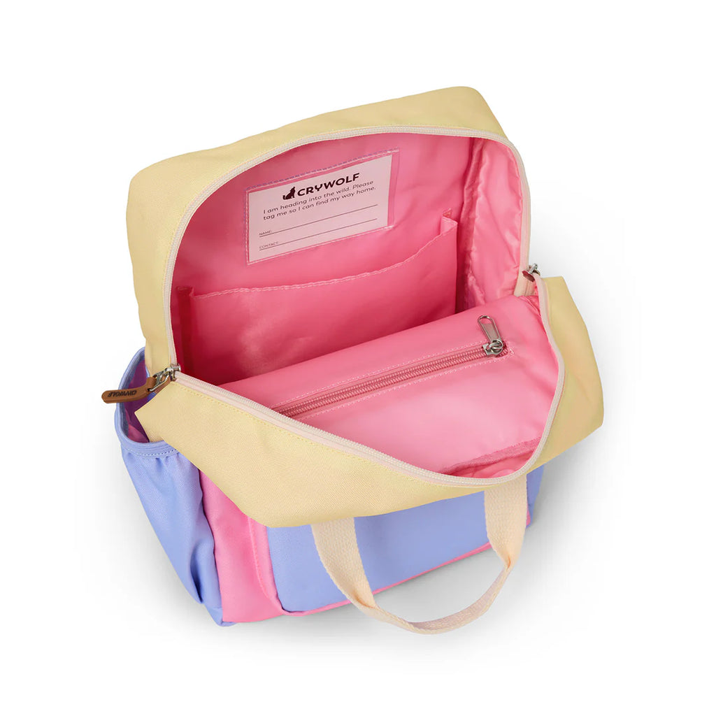 Crywolf Mini Backpack Pop Colourblock