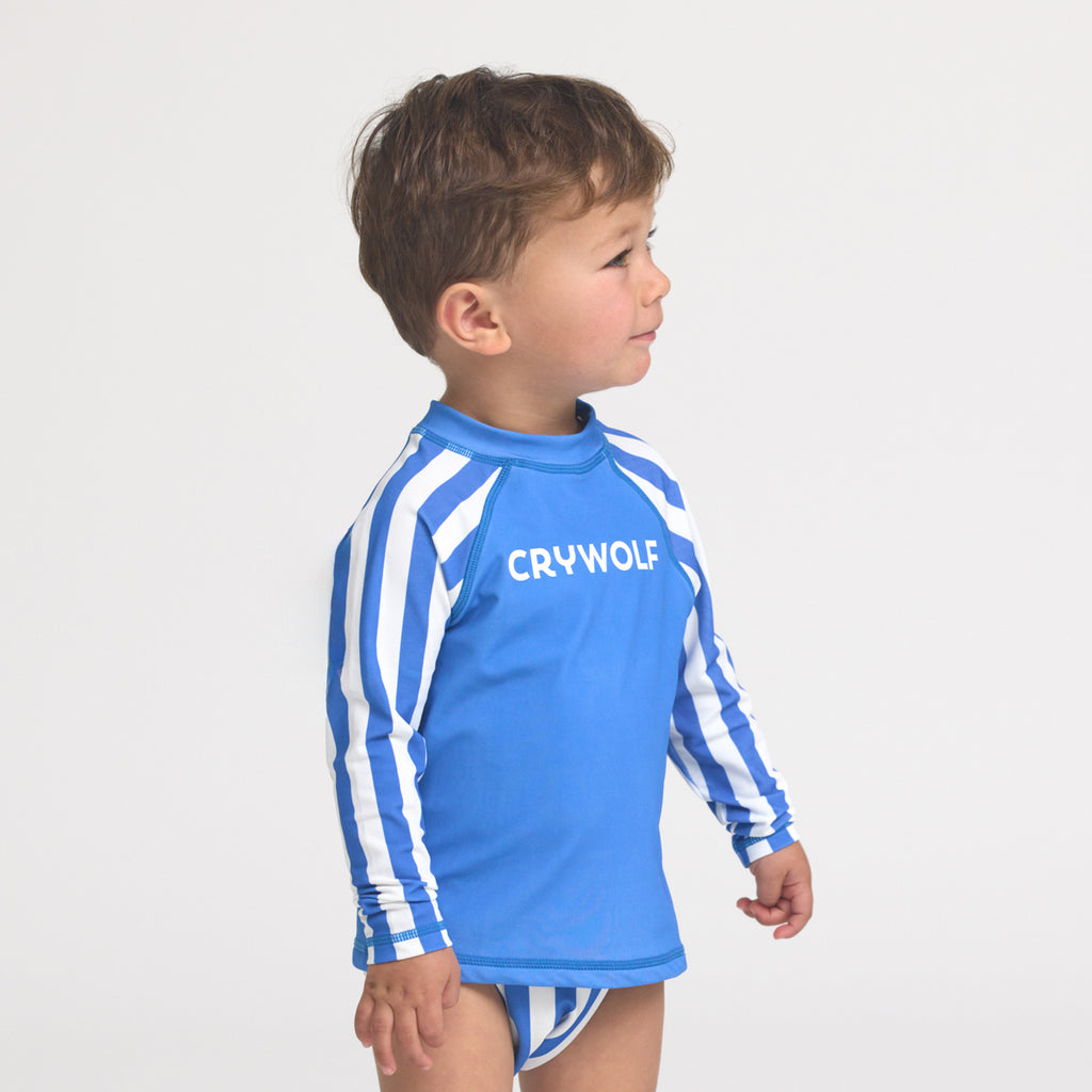 Crywolf Baby Rash Vest Deep Sea Stripe