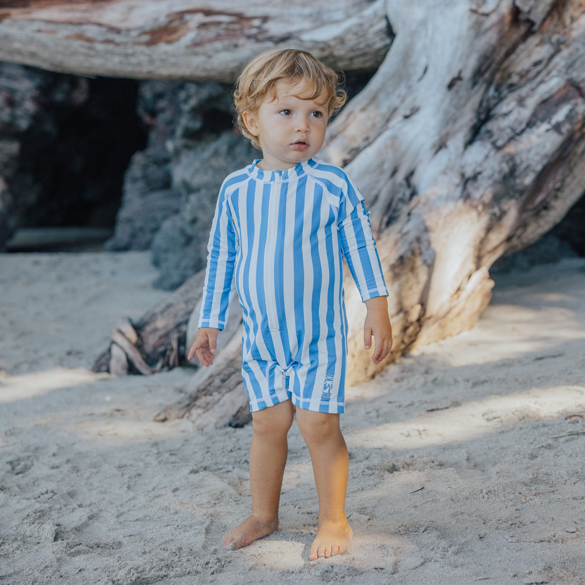 Crywolf Rash Suit Deep Sea Stripe