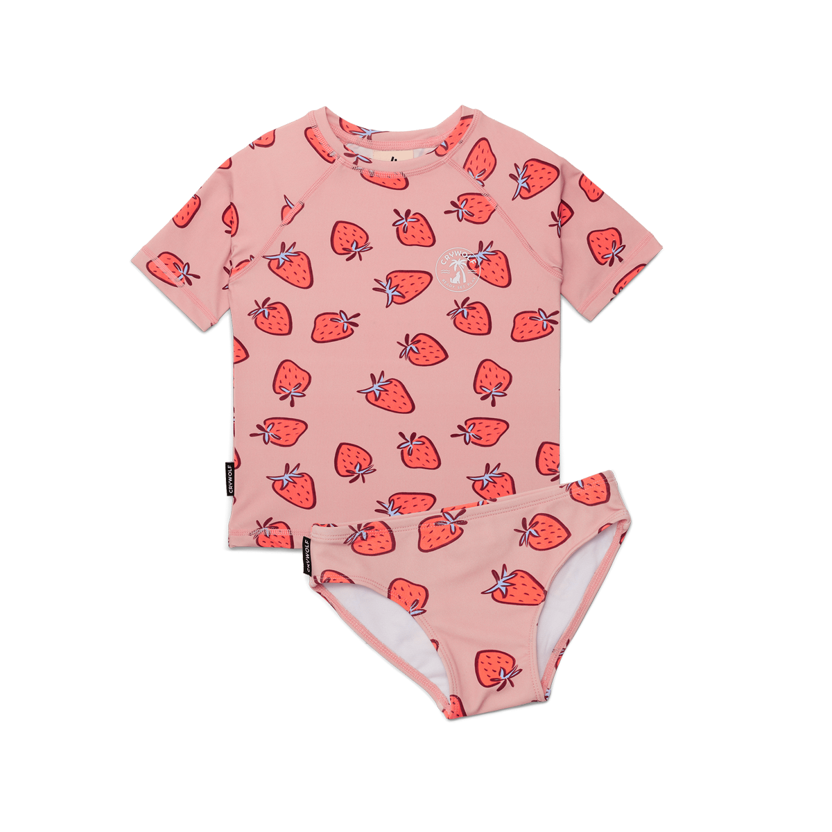 Crywolf Short Sleeve Rash Set Strawberry Splash