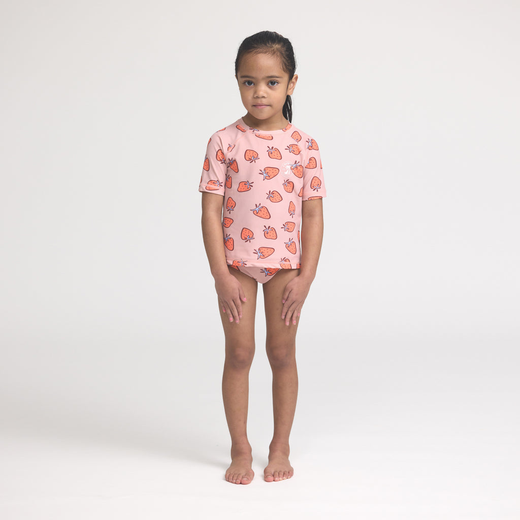Crywolf Short Sleeve Rash Set Strawberry Splash