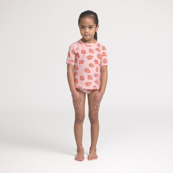 Crywolf Short Sleeve Rash Set Strawberry Splash
