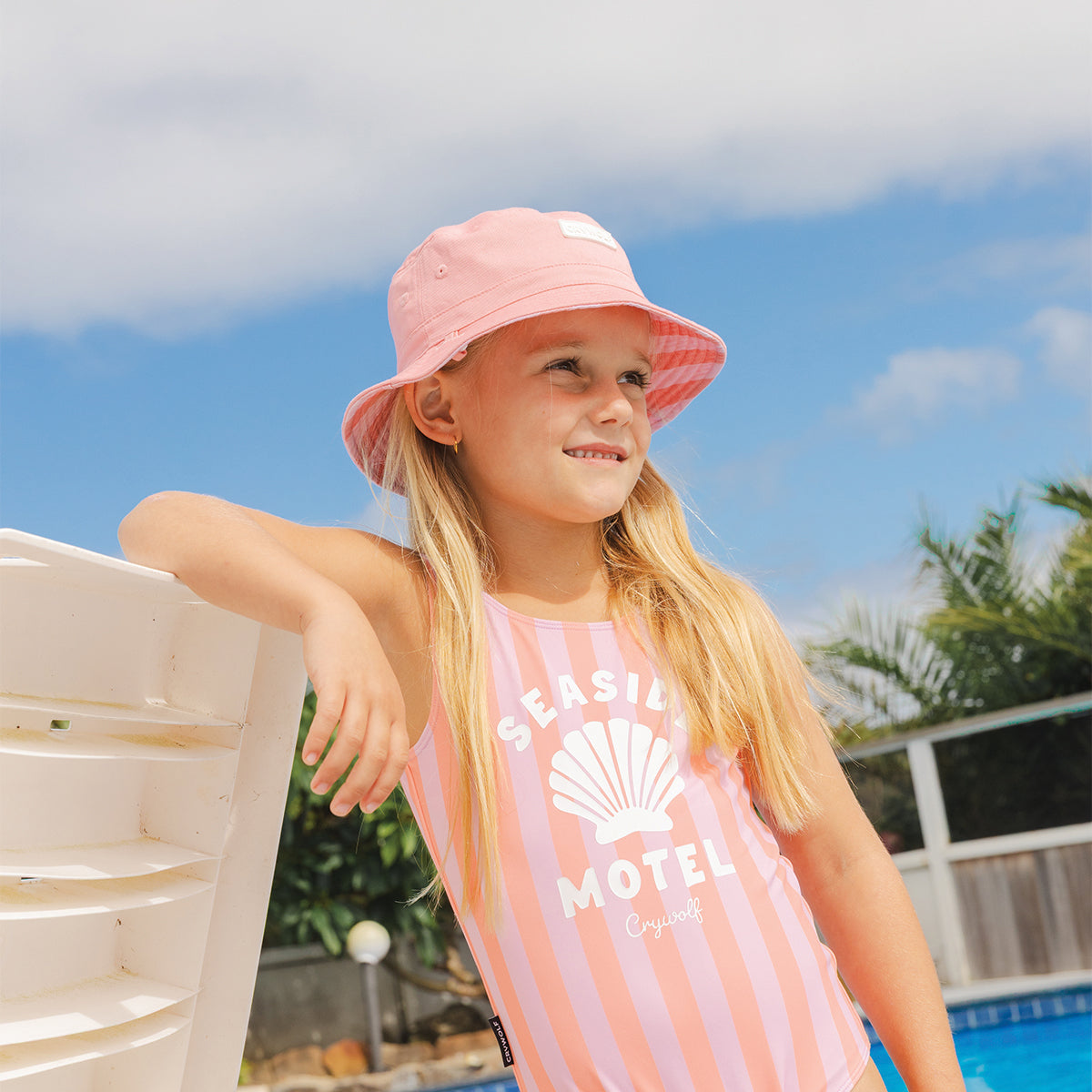 Crywolf Seashell Stripe Swimsuit