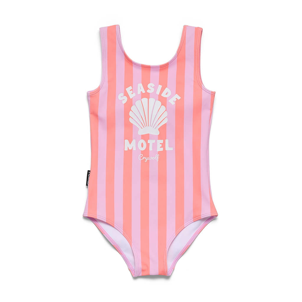 Crywolf Seashell Stripe Swimsuit