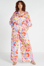 Bohemian Traders Flared High Waisted Pant || Sakura Blossom