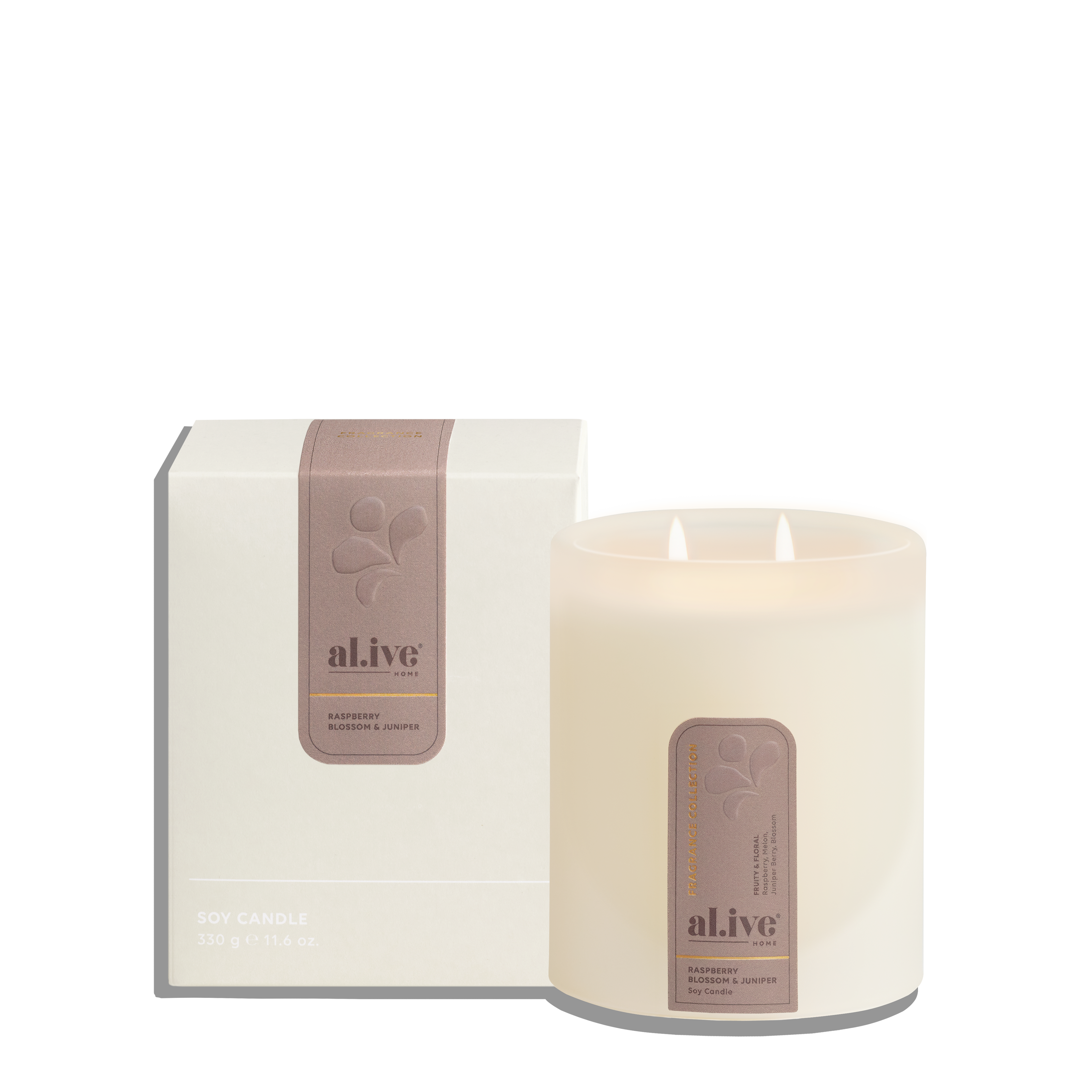 Al.ive Body Soy Candle Raspberry & Blossom & Juniper