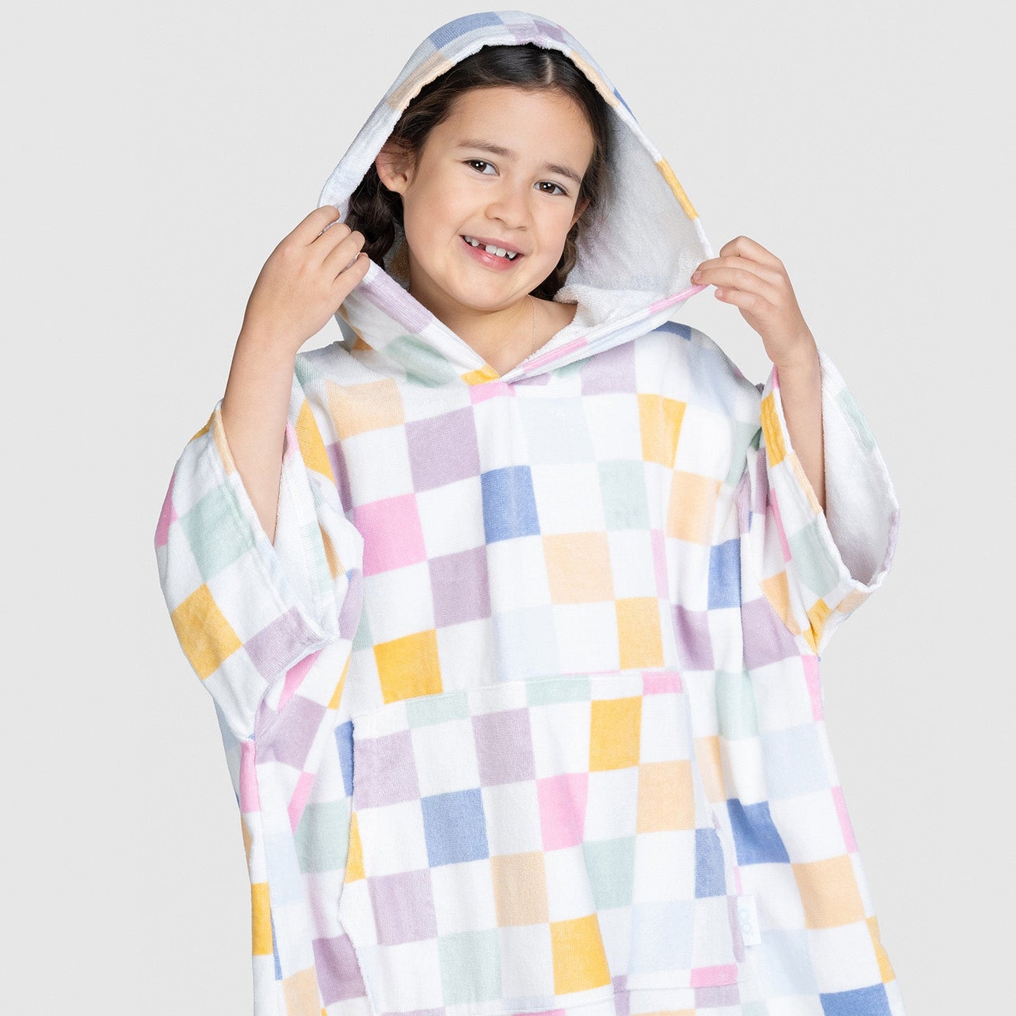 Oodie™ Original Checkboard Poncho Towel Kids