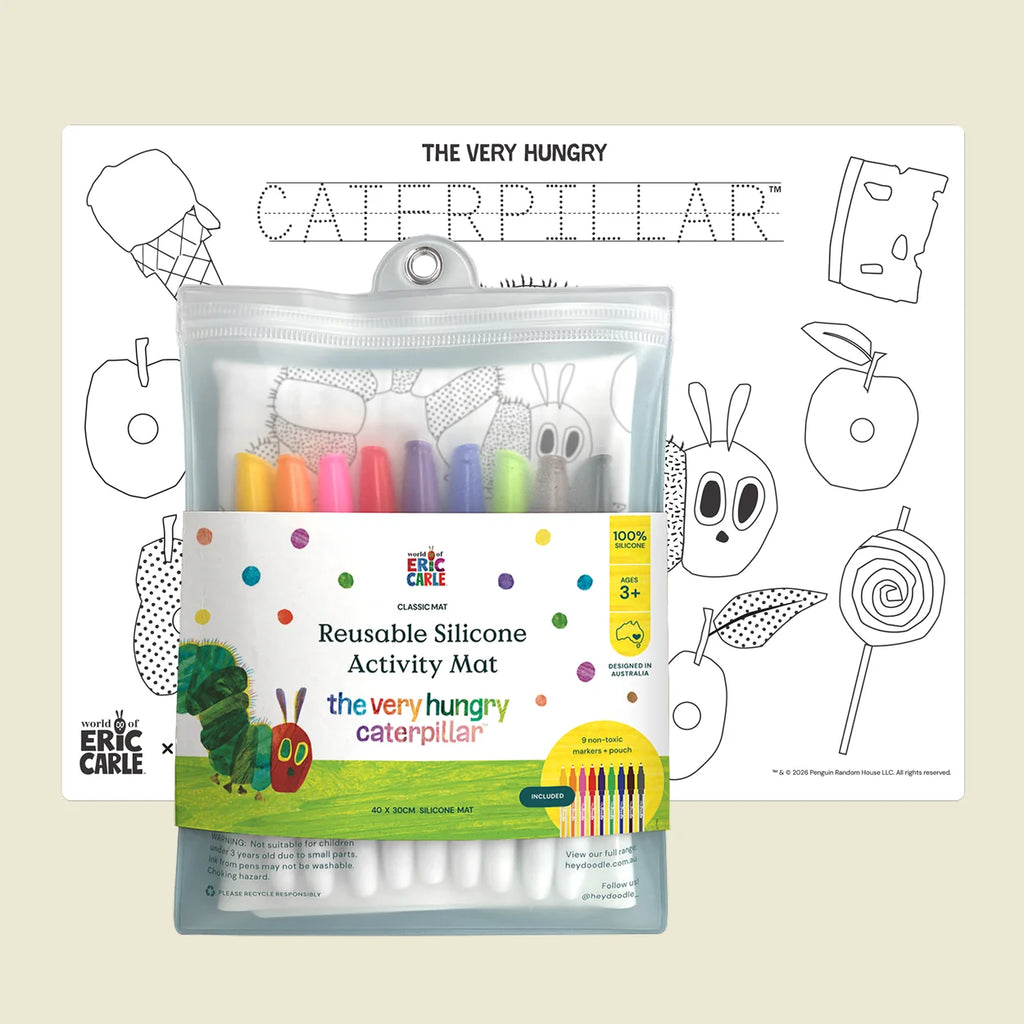 Hey Doodle - Classic Colouring & Doodle Mat - The Very Hungry Cate
