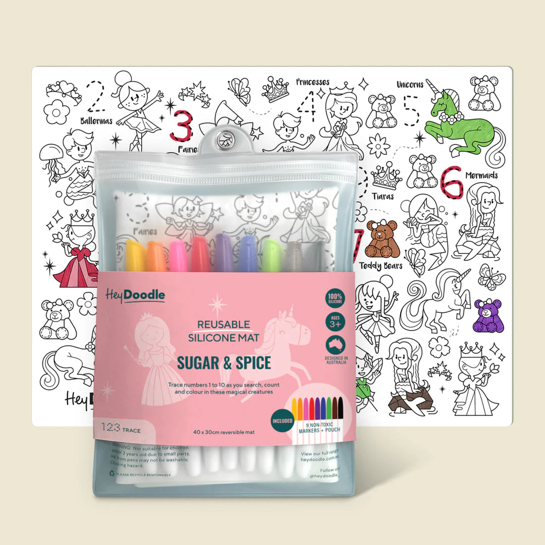 Hey Doodle Sugar & Spice Classic Colouring & Doodle Mat