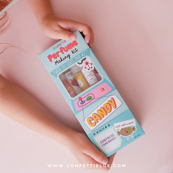 Confetti Blue Candy Scented Perfume Making Kit