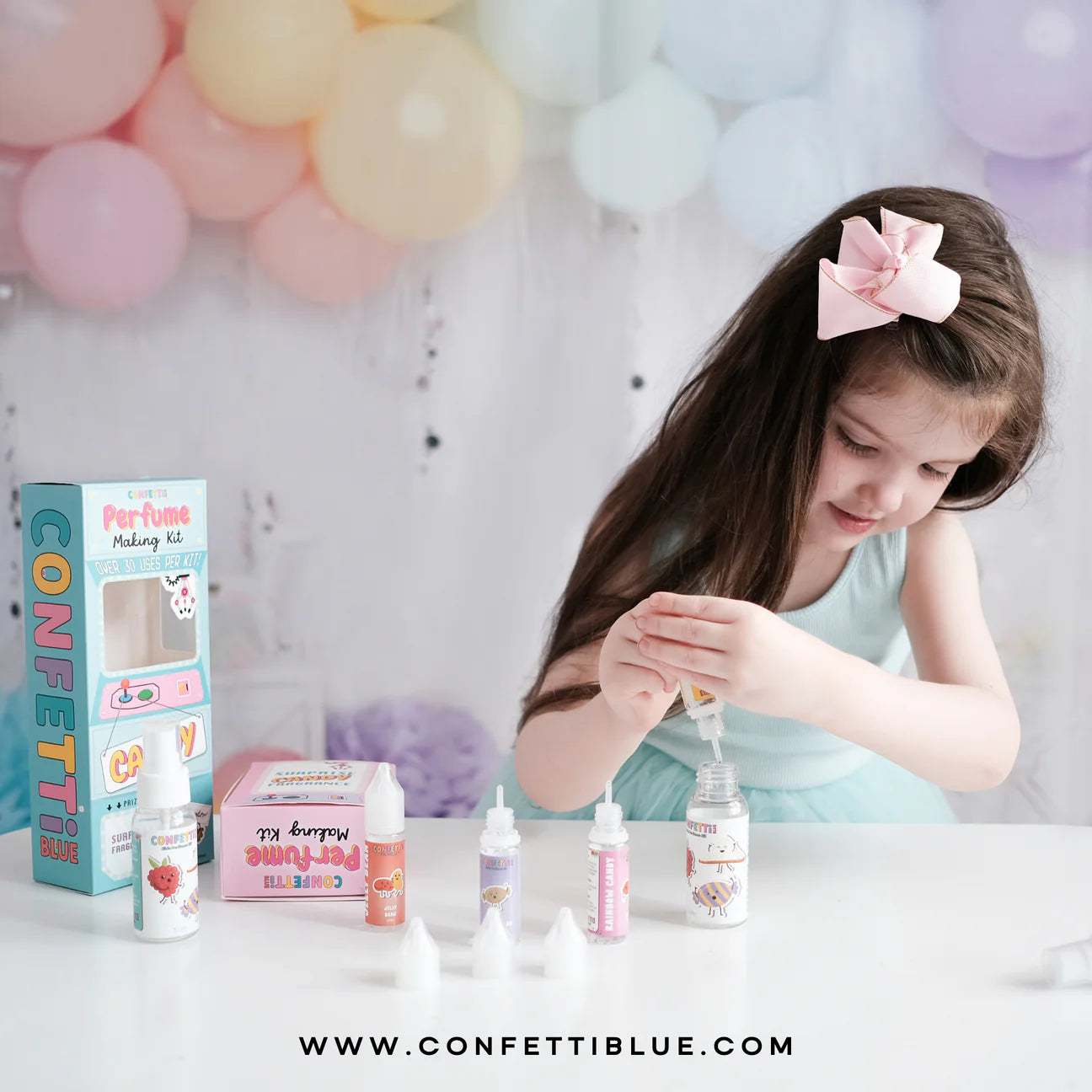 Confetti Blue Candy Scented Perfume Making Kit