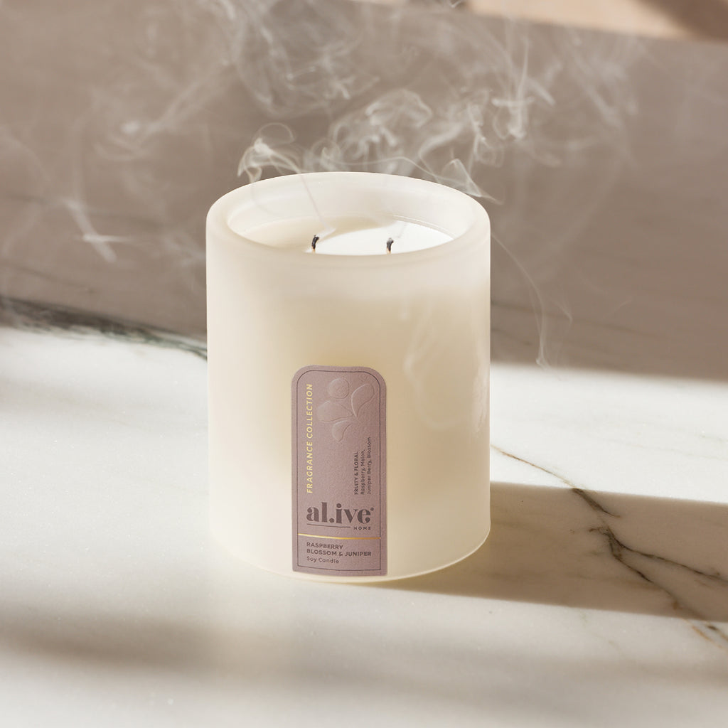 Al.ive Body Soy Candle Raspberry & Blossom & Juniper