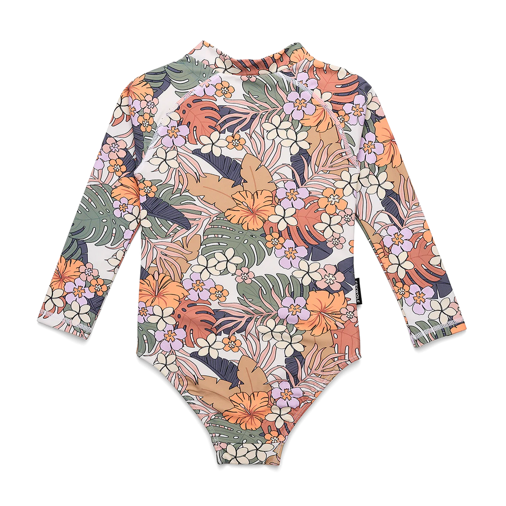 Crywolf LONG SLEEVE SWIMSUIT Tropical Floral