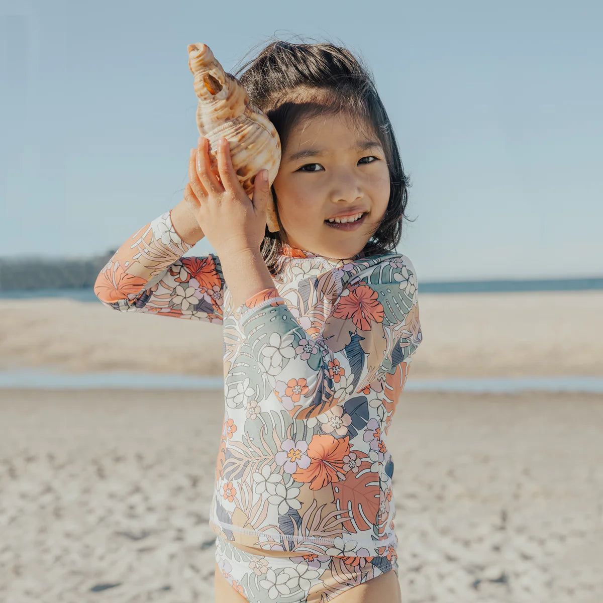 Crywolf RASH VEST Tropical Floral