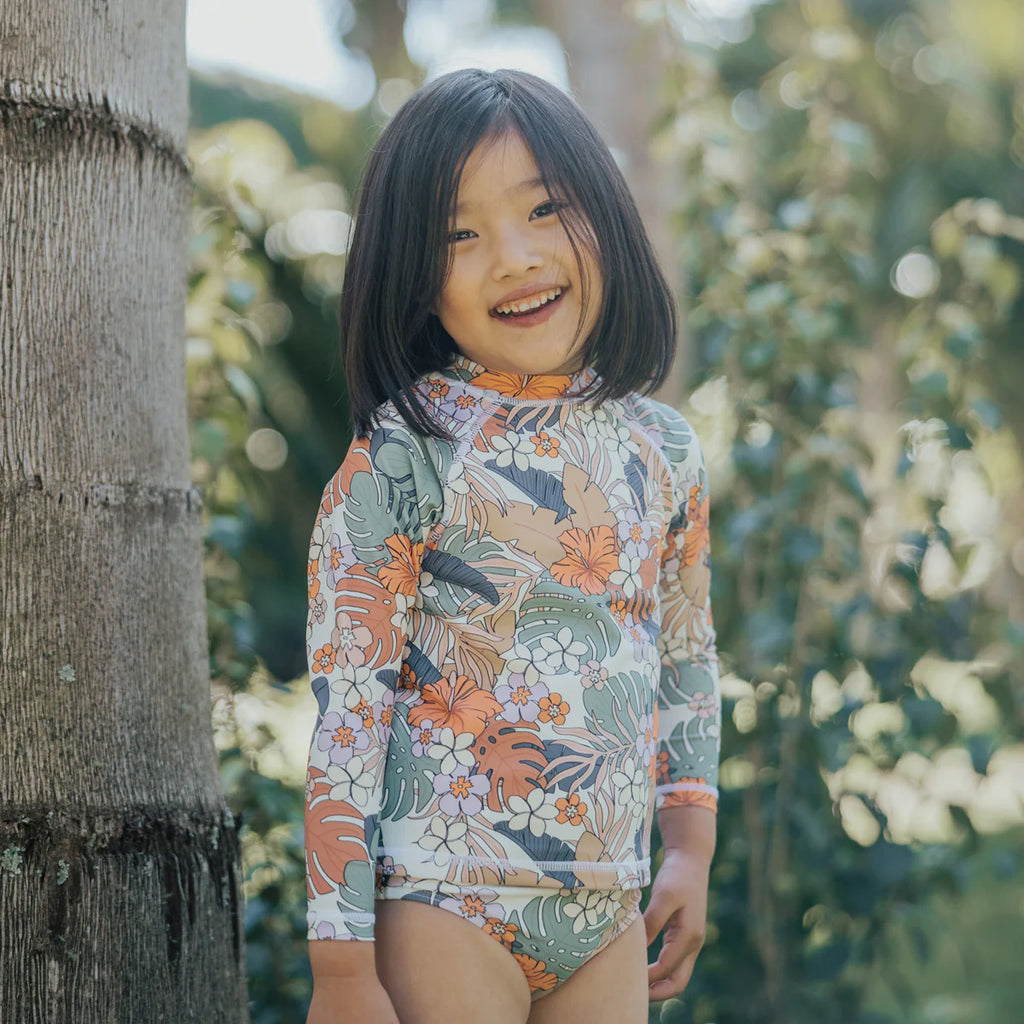 Crywolf RASH VEST Tropical Floral