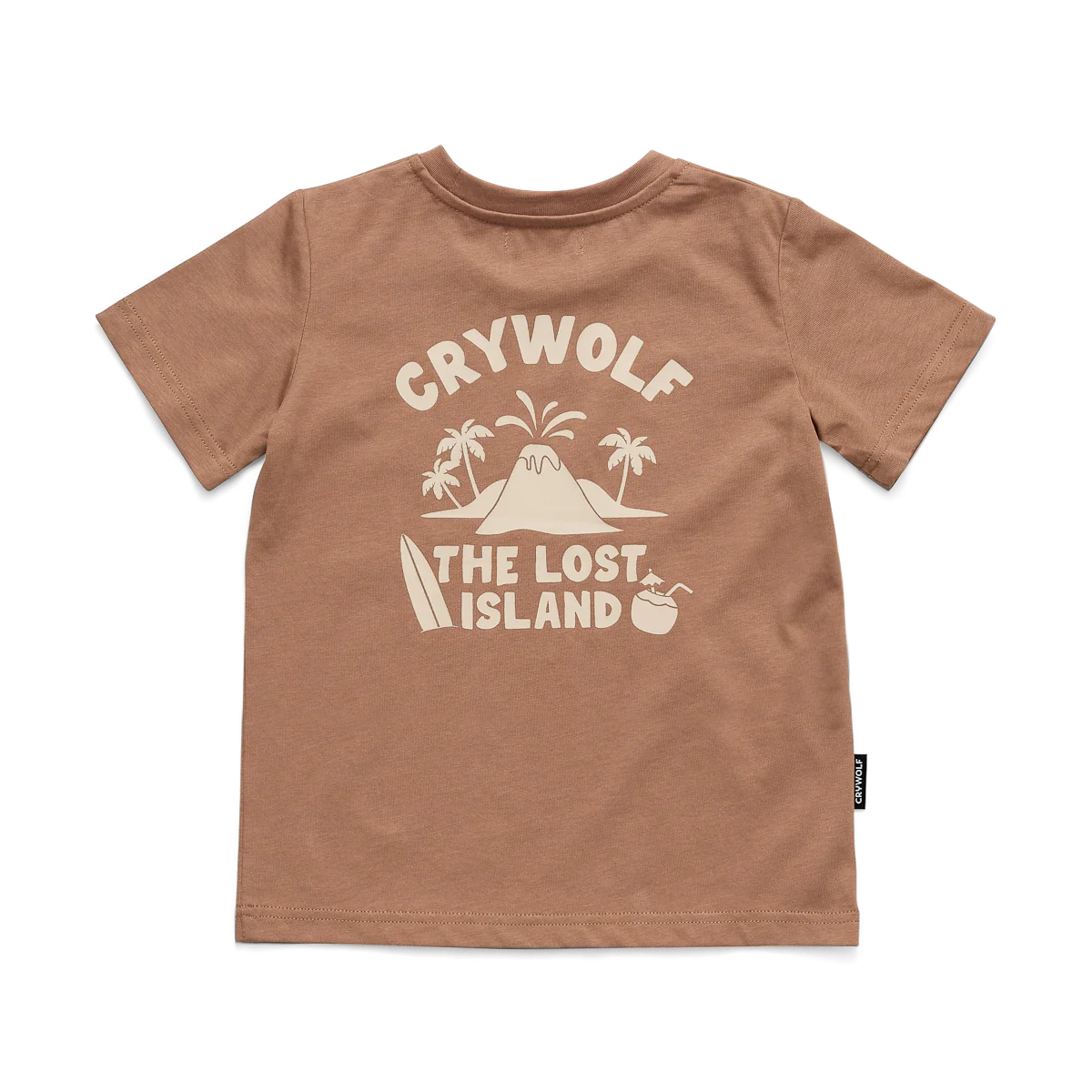 Crywolf T-SHIRT Tan Lost Island