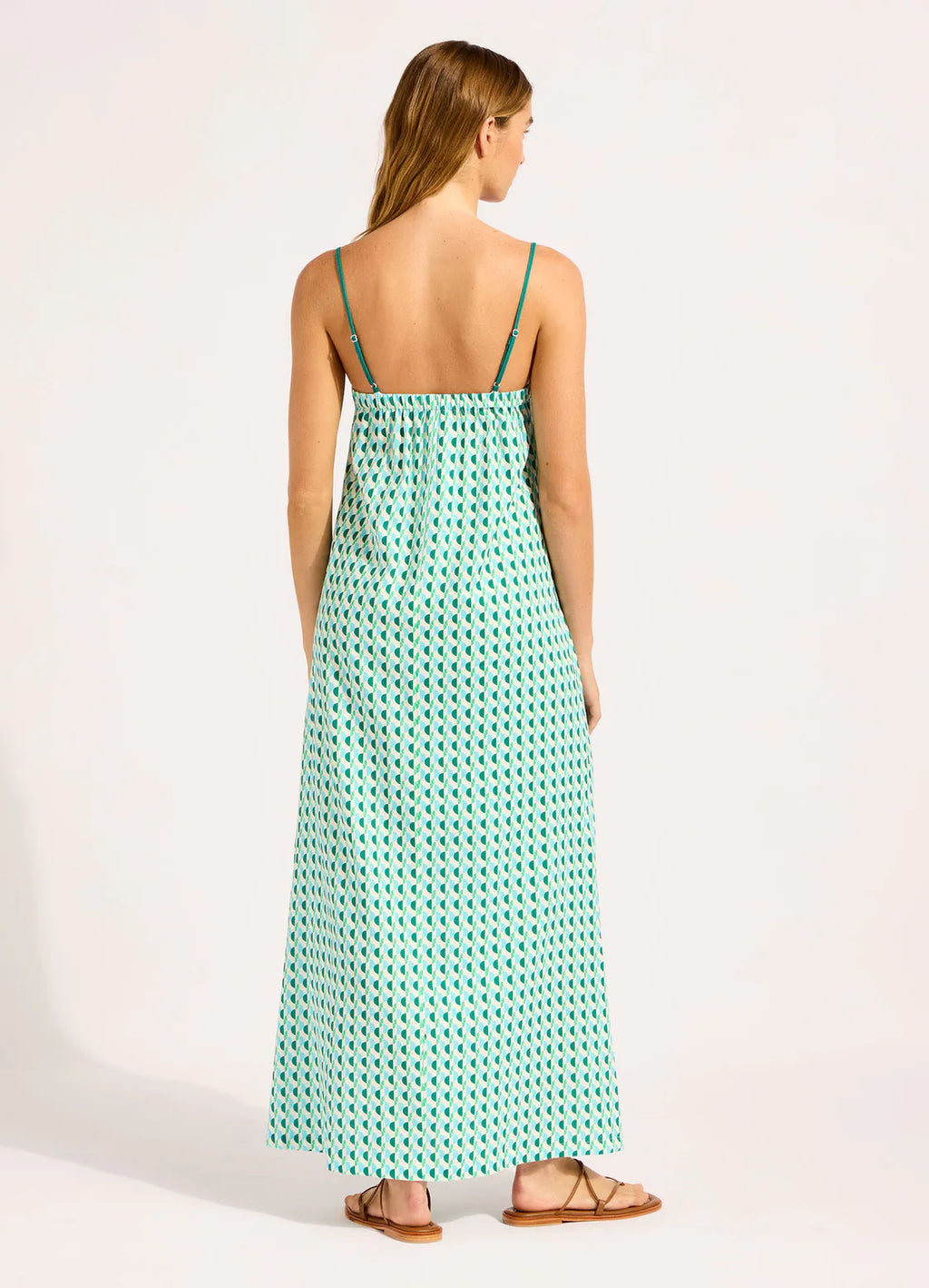 Seafolly Sorrento Bandeau Triangle Maxi Dress