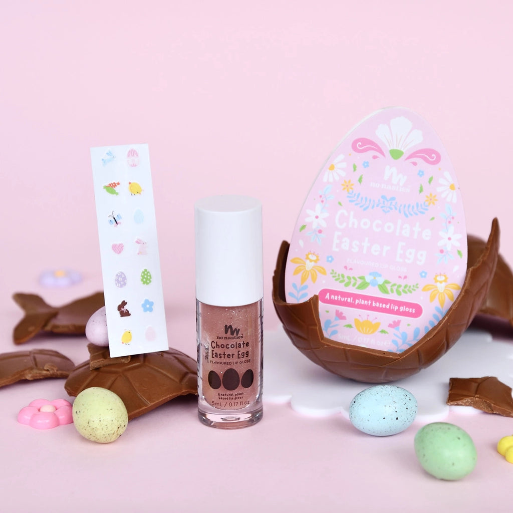 No Nasties Easter Egg Lip Gloss and Nail Stickers