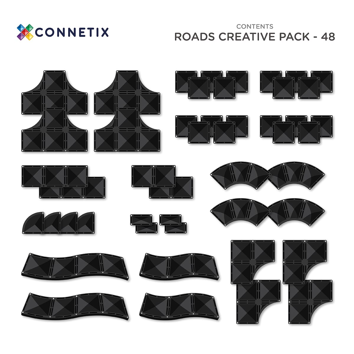 Connetix Creative Road Pack 48pc